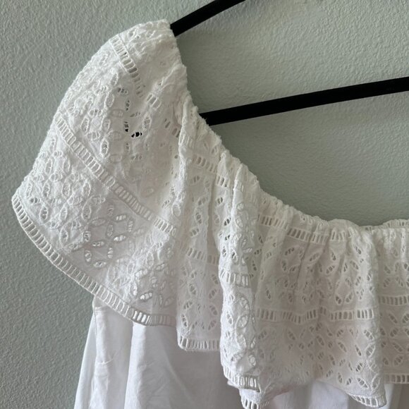 Abercrombie & Fitch White One Shoulder Mini Dress Women's XS - Picture 3 of 7